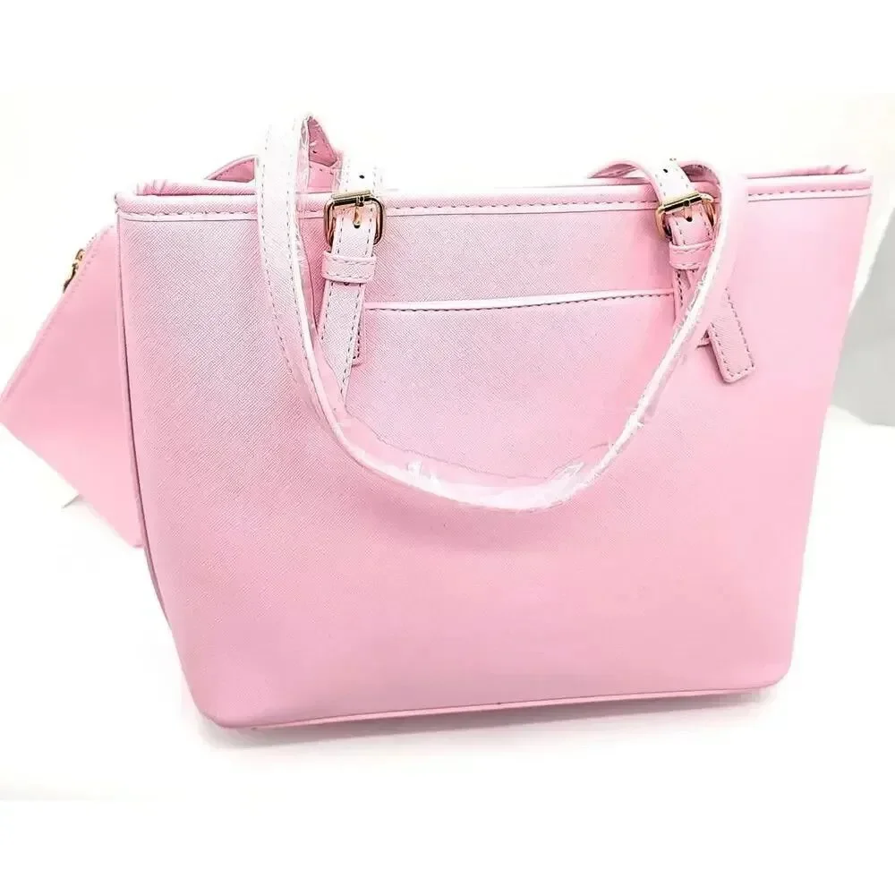 Valentino Orlandi Pink Bag with Detachable Pouch & Bag Charm NWT - Picture 2 of 5